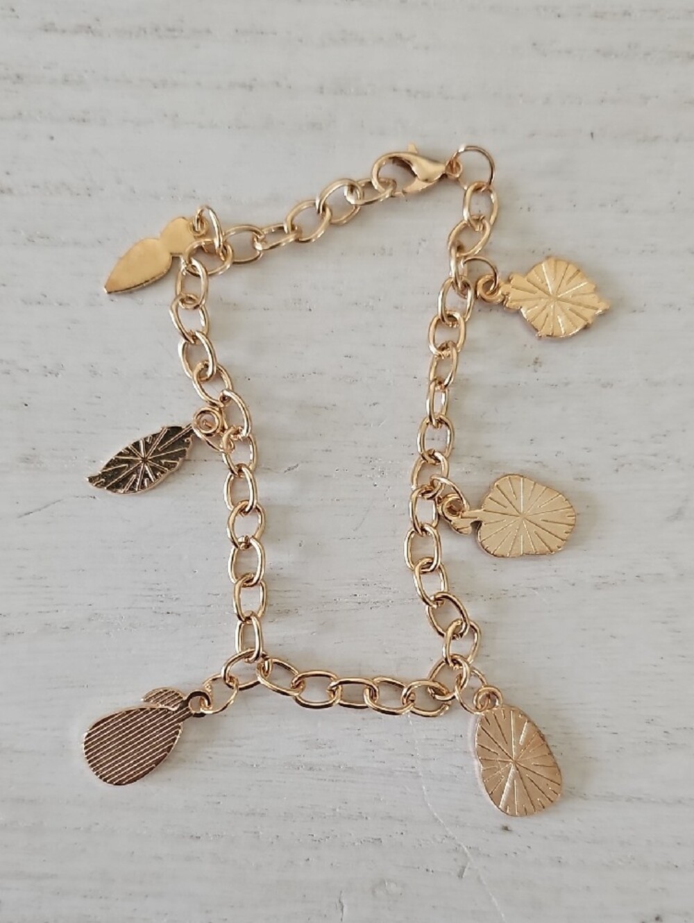 Gold-Tone Vegetable Charm Bracelet - Picture 6 of 6